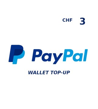 PayPal Wallet CHF 3 Top Up Key GLOBAL